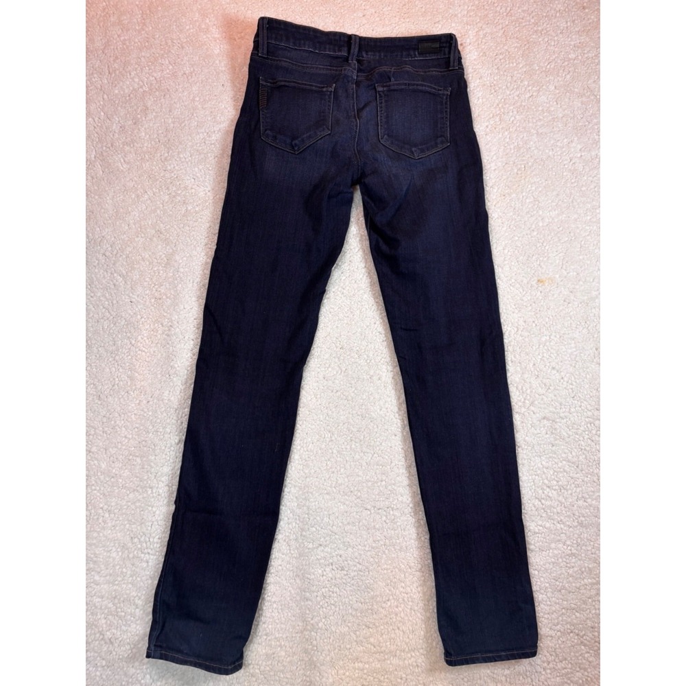 Paige Jeans Women 26 Blue Skyline Skinny Leg Dark Wash 332-103018 - Picture 4 of 16